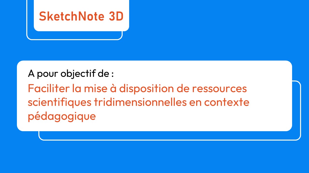 SketchNote 3D objectif slide 1