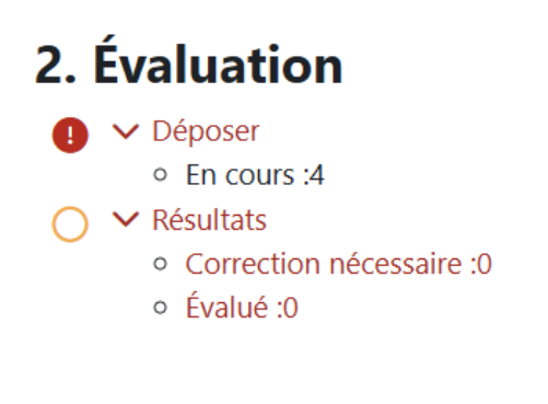 Page d’accueil du QCM Papier - Évaluation