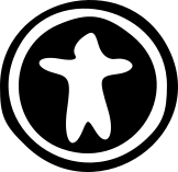 representation de l'icone du bouton de contrôleur d'accessibilité : rond avec une forme de personnage étoile